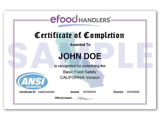eFoodHandlers® | Training Programs | Basic Food Safety